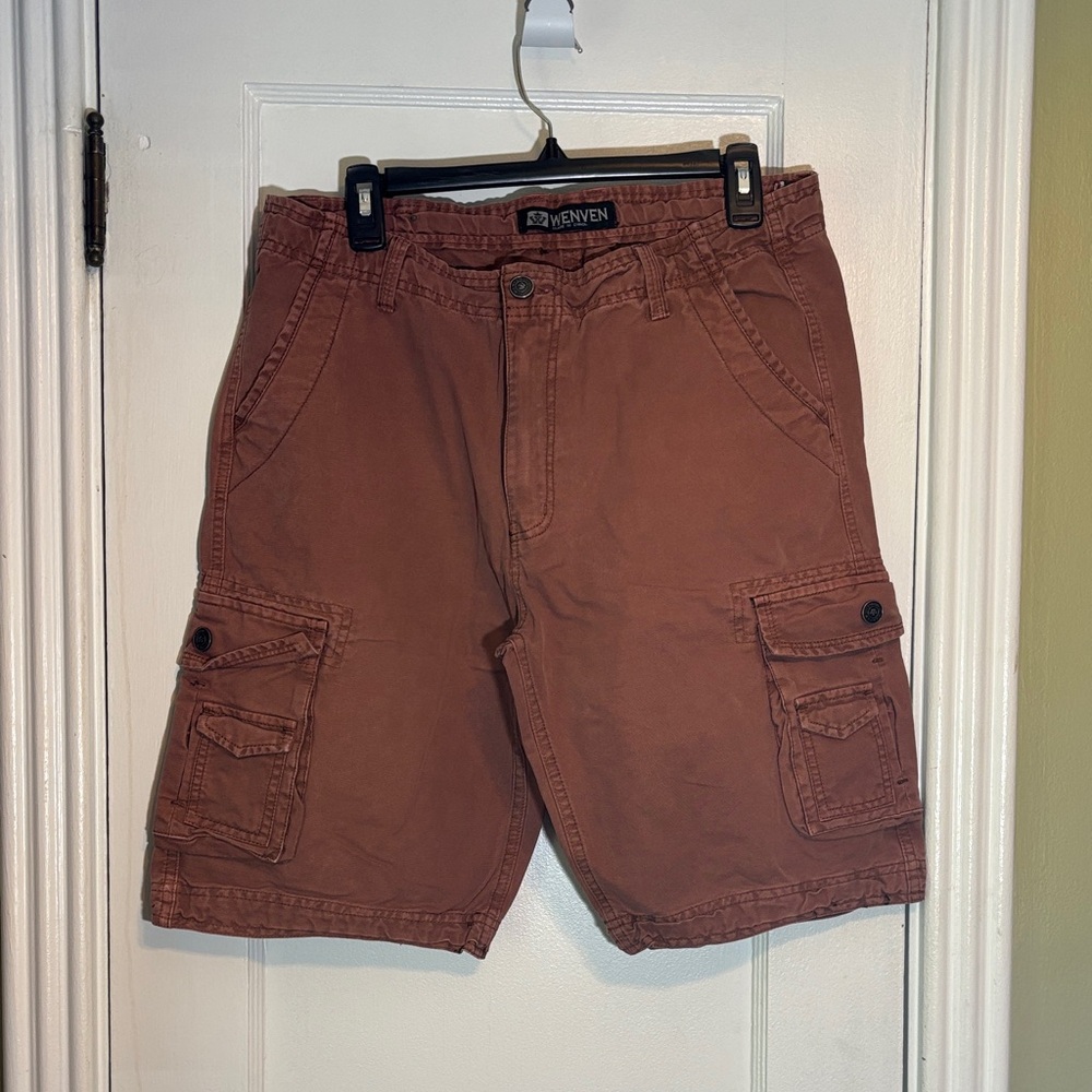 Seven Men's Brown Cargo Shorts